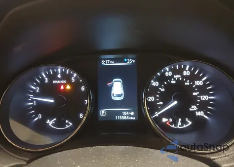 2017 Nissan Rogue Sv z USA, uszkodzony, nr VIN 5N1AT2MV5HC877585